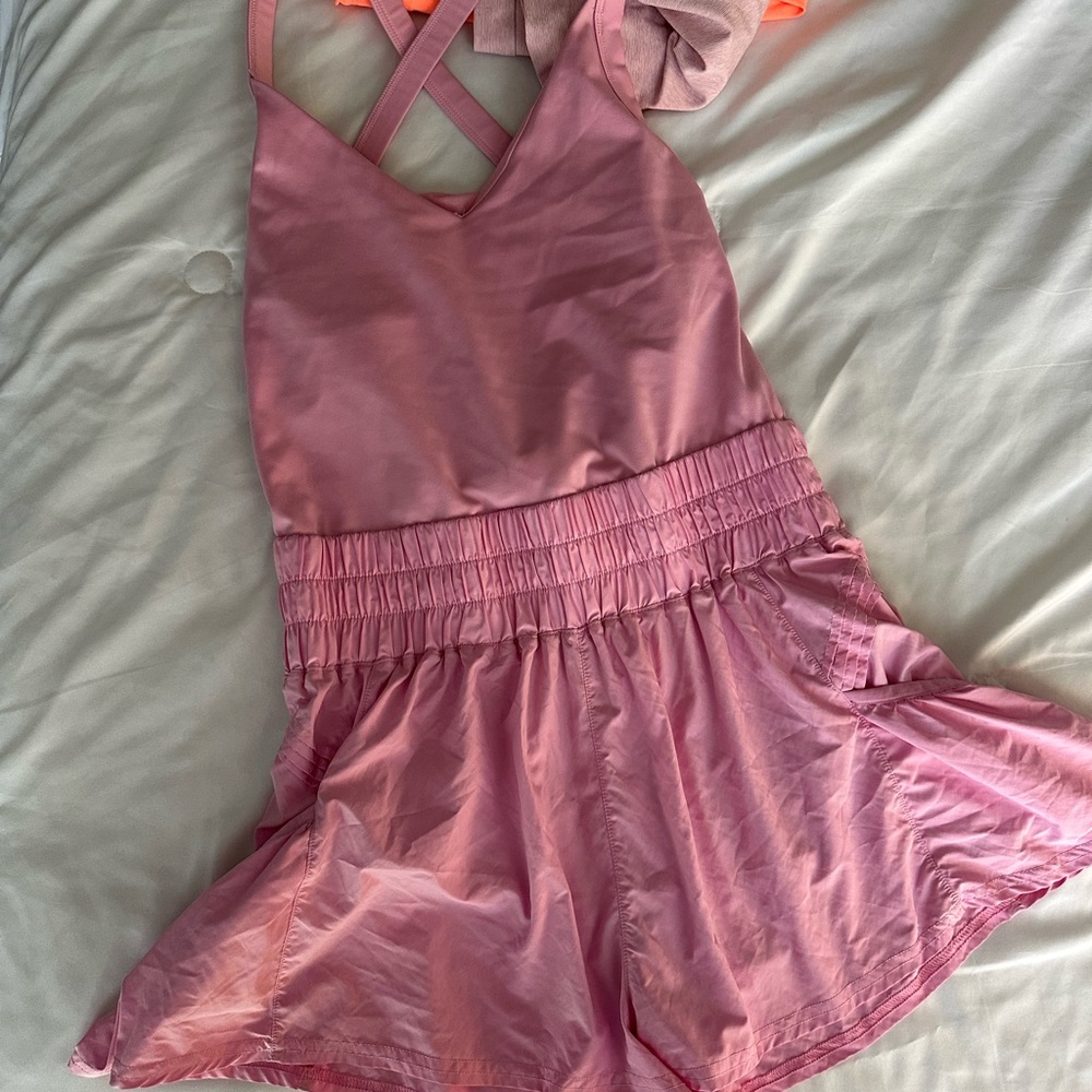 Pink Free People Romper